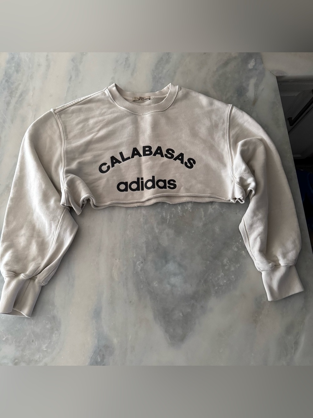 Yeezy Season 5 Calabasas Adidas Sweatshirt Pullover Crop Top Size S